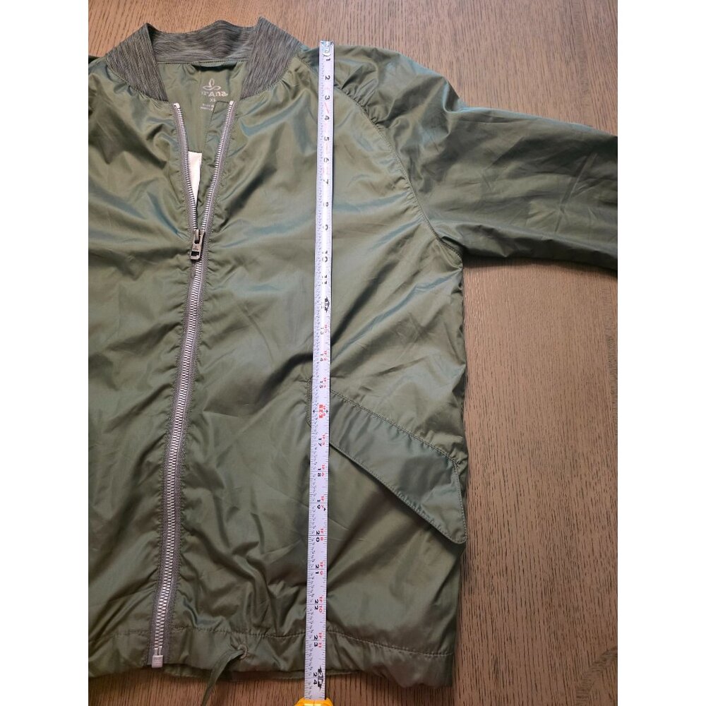 Prana Ladies Green Windbreaker Jacket XS Loose Fit Drawstring Hem - Picture 8 of 11